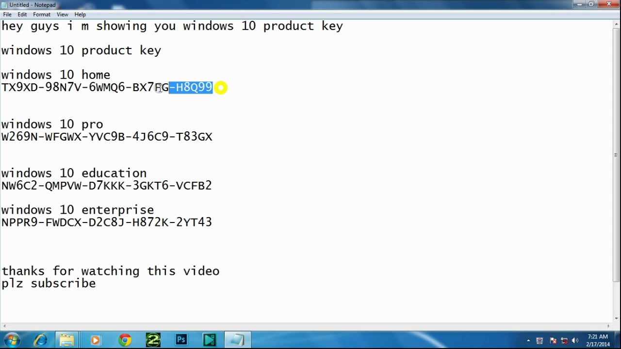 windows 10 pro insider preview product key
